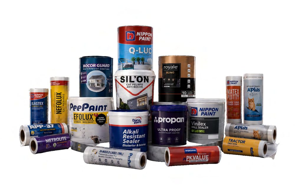 In-Mould Label paint and container packaging