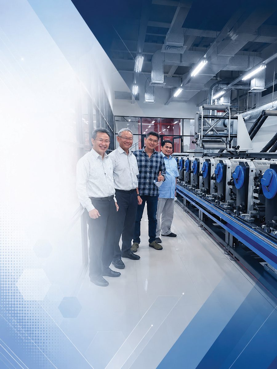 Wintech Pratama team at the factory
